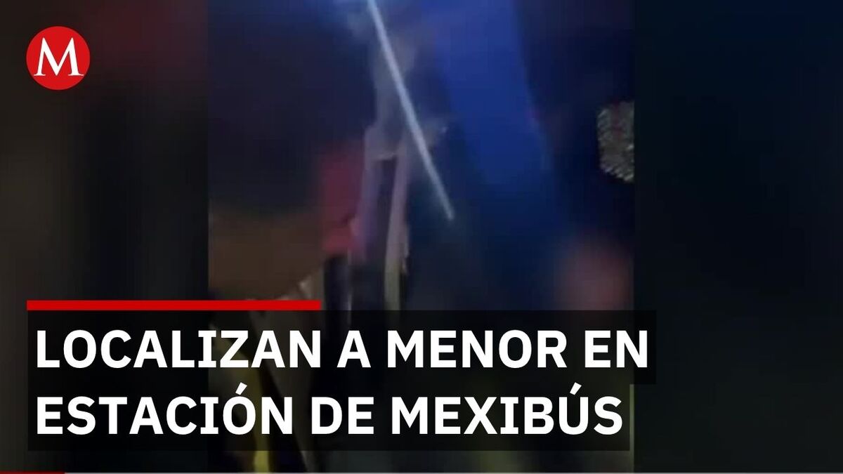Encuentran a adolescente de 13 años extraviado en estación de Mexibús de Tultitlán