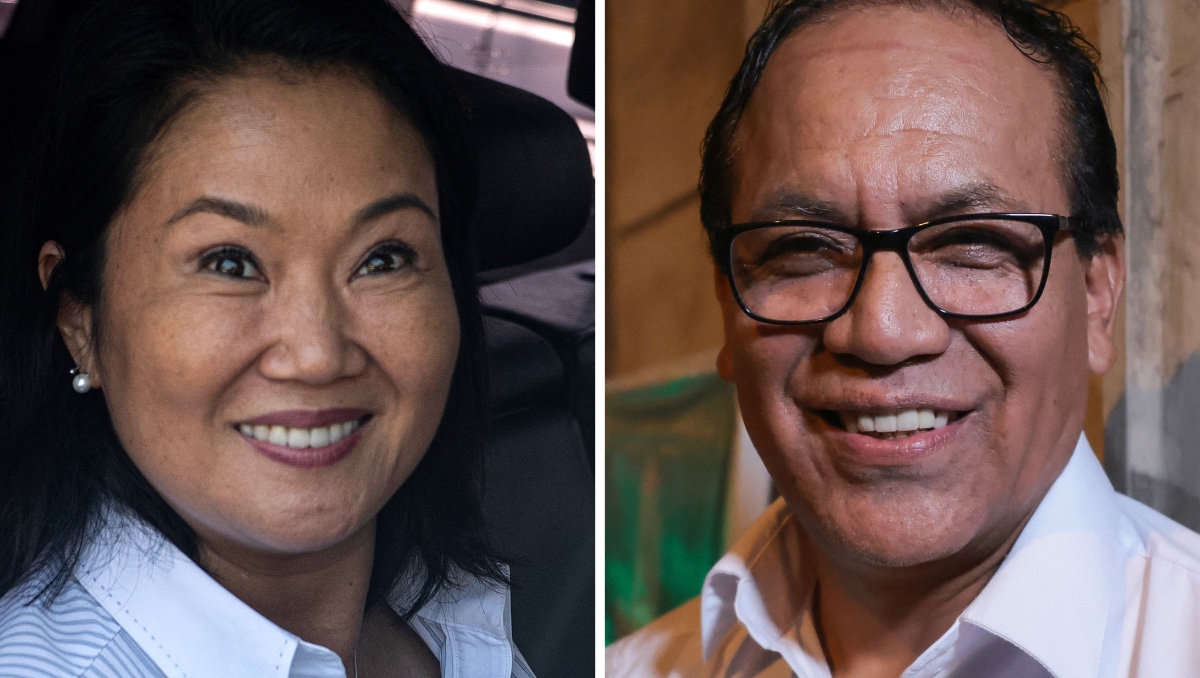 Keiko Fujimori y Roberto Sánchez. | AFP