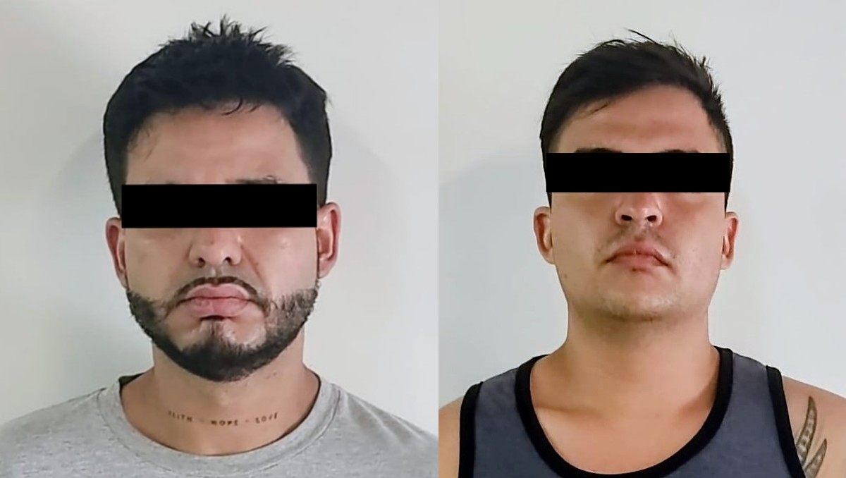 Los detenidos fueron identificados como Brandon "N", de 29 años, y Fabián "N", de 24.