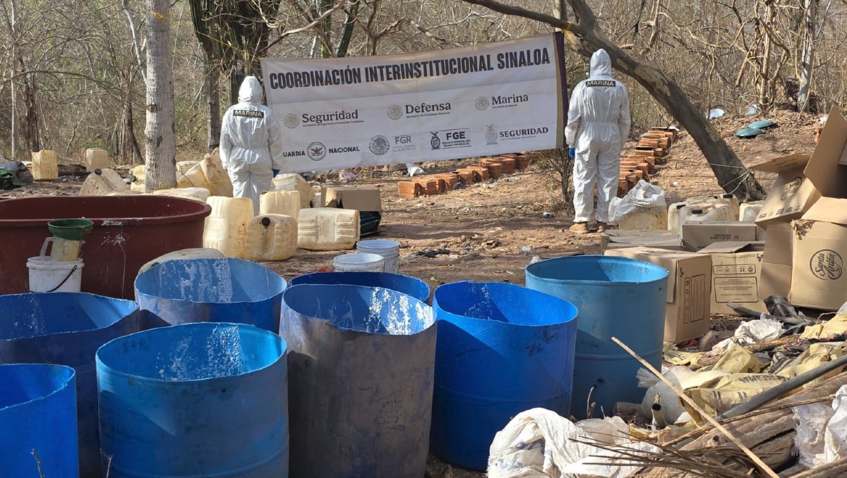Marina desmantela laboratorios clandestinos en Sinaloa, Jalisco y Nayarit. | Foto: Gabinete de Seguridad