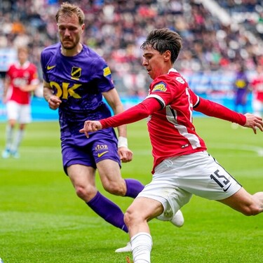 Mateo Chávez hizo su primer gol con el AZ Alkmaar en el empate contra el NAC Breda, en la última jornada de la Eredivisie; termina su primera campaña en Europa