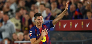 Robert Lewandowski se mostró emocionado en su último partido en el Camp Nou, asegurando que fue un honor jugar para el Barcelona.