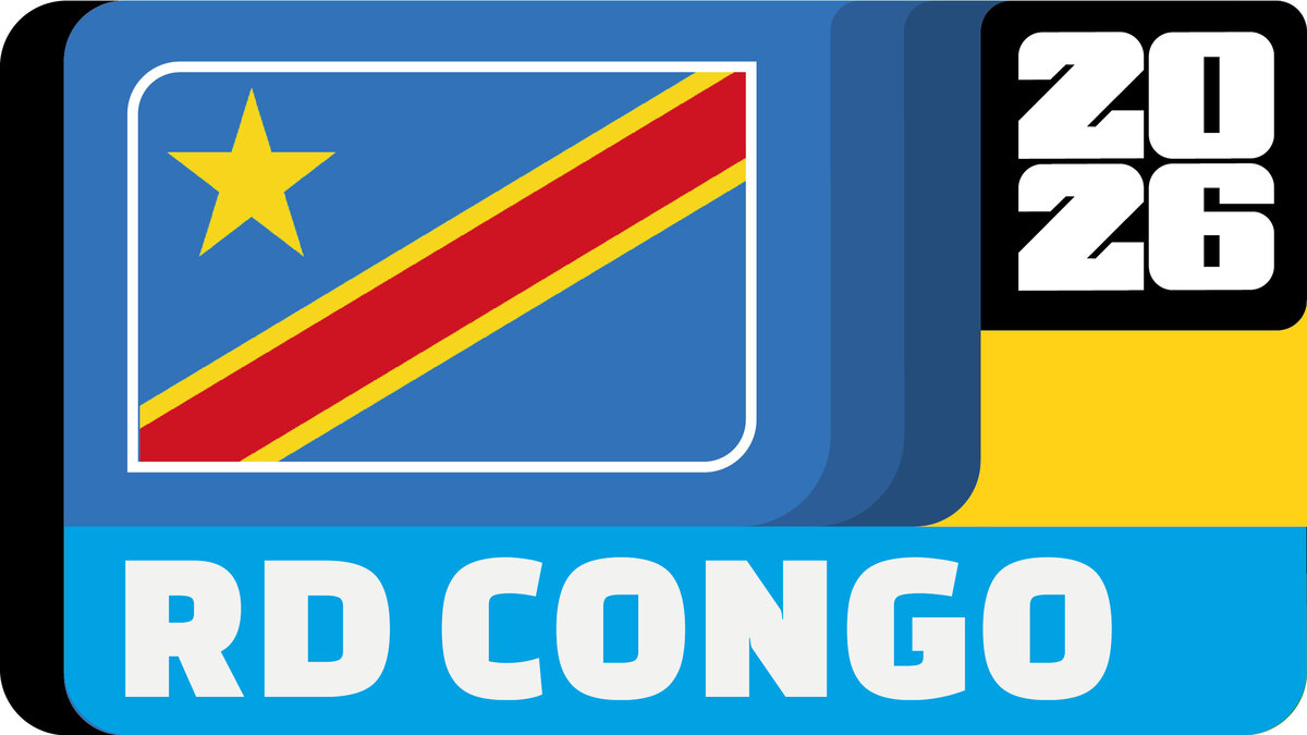 La bandera de los Leopardos, la Selección de la República Democrática del Congo en el Mundial 2026. (La Afición)
