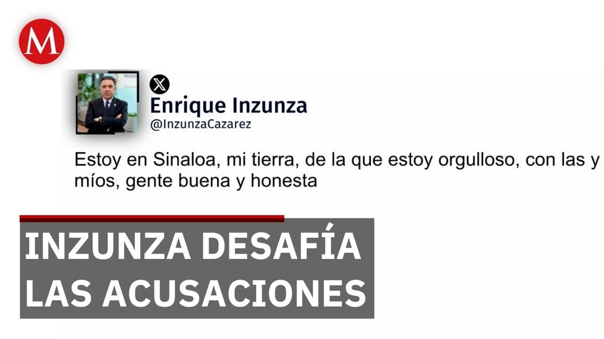 Enrique Inzunza reaparece y niega negociación con autoridades de Estados Unidos