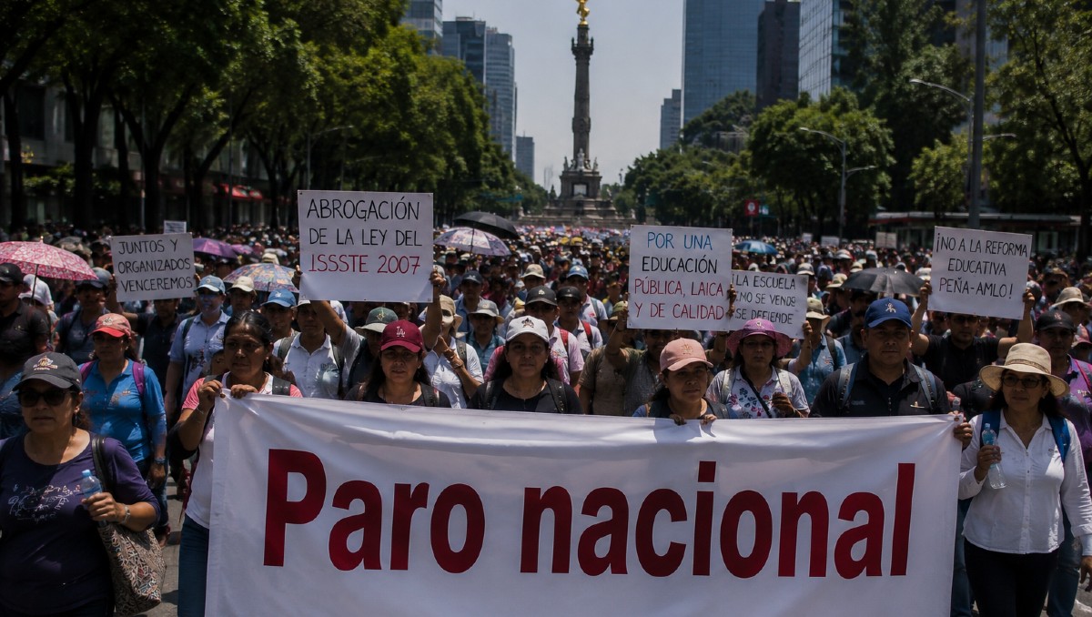¿Qué exige la CNTE y por qué irá a paro indefinido en México? | IA DISCOVER