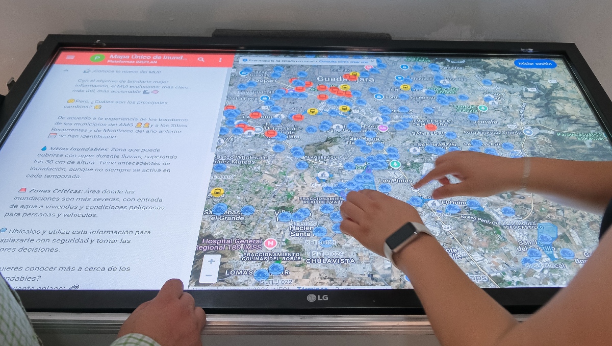 Imeplan presentó el Mapa Único de Inundaciones 2026 para identificar en tiempo real las zonas de riesgo por inundaciones (Foto: Cortesía)