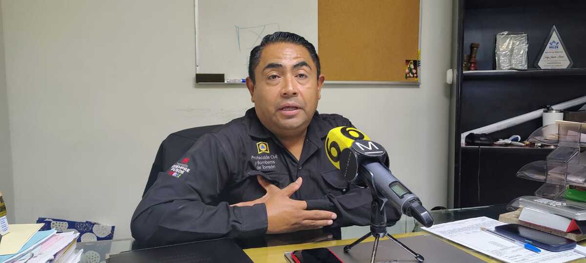 Jorge Luis Juárez, director de Protección Civil en Torreón, dijo que en cuatro años no se habían presentado hechos fatales de este tipo | Especial
