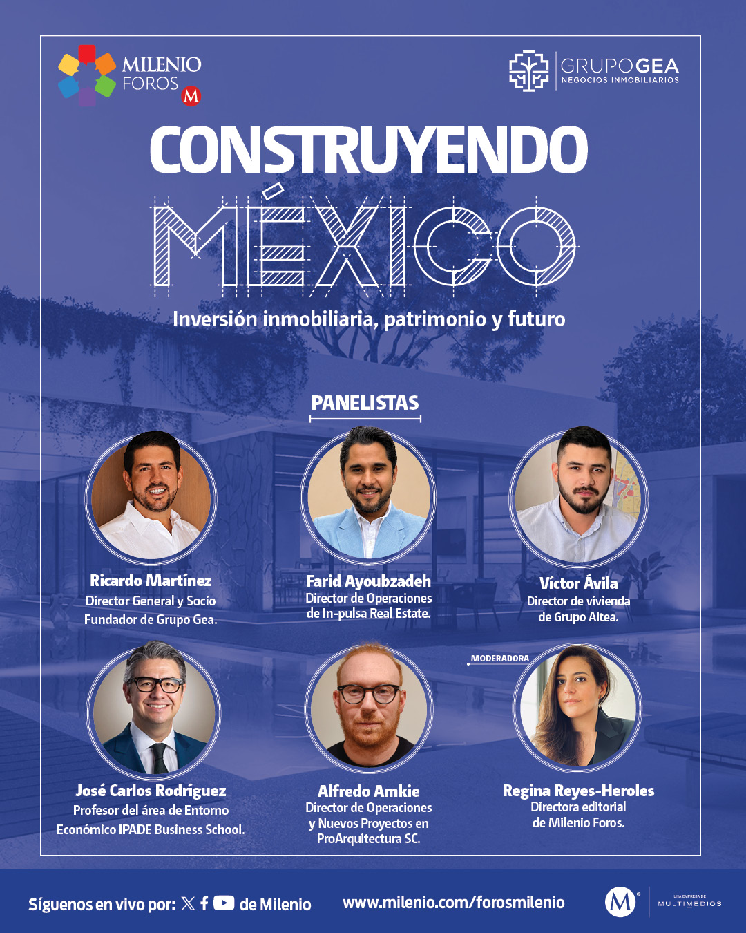 Panelistas de Construyendo México.