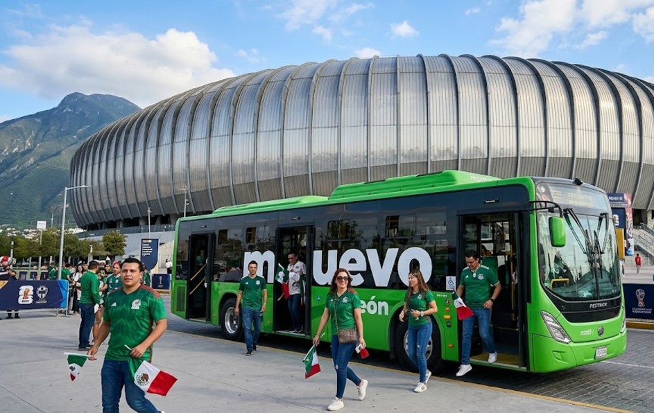 Tomar un camión de ruta es una gran opción para evitar el embotellamiento extremo en el Metro. | Imagen generada por Gemini