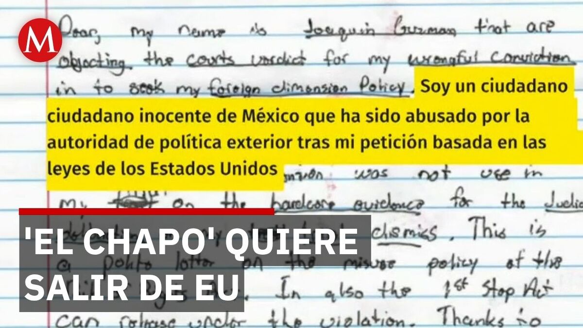 'El Chapo' Guzmán denuncia irregularidades en su juicio y pide ser trasladado a México
