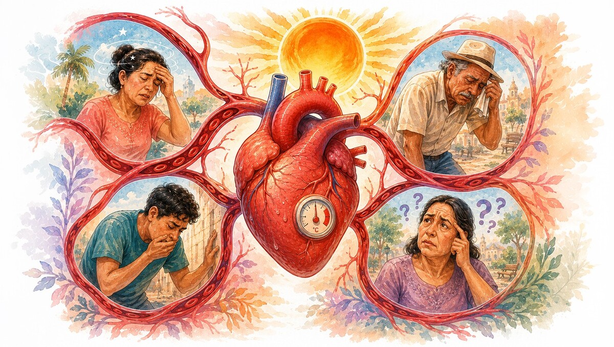 El aumento de las temperaturas en México afecta al corazón. De acuerdo con Cleveland Clinic, estos son los factores de riesgo y los síntomas de alerta.