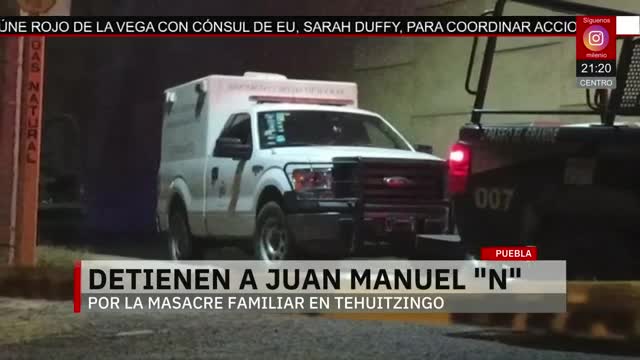 Es detenido 'El Pony', relacionado con la masacre en Tehuitzingo | Elisa Alanís, 19 de mayo de 2026