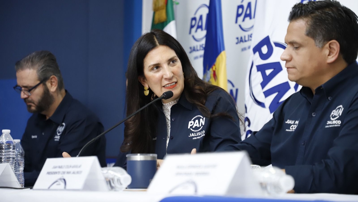 La diputada federal, Kenia López, aseguró que la prioridad del PAN Jalisco debe ser reconstruirse desde lo local (Foto: Tony Martínez)