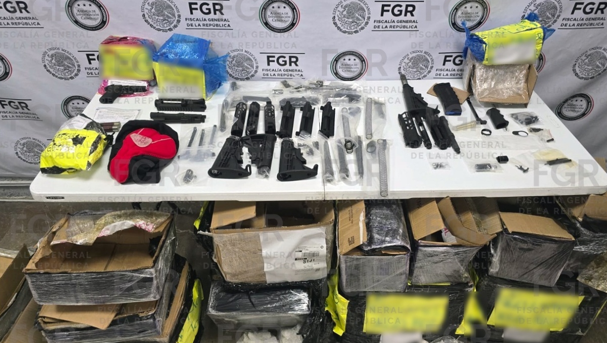 Los paquetes estaban a punto de ser trasladados cuando elementos de la Guardia Nacional sospecharon (Foto: Cortesía)