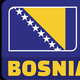 Imagen de la bandera de Bosnia y Herzegovina con el texto Selección Bosnia 2026.