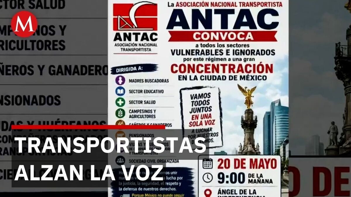 Transportistas convocan a megamarcha en la Ciudad de México