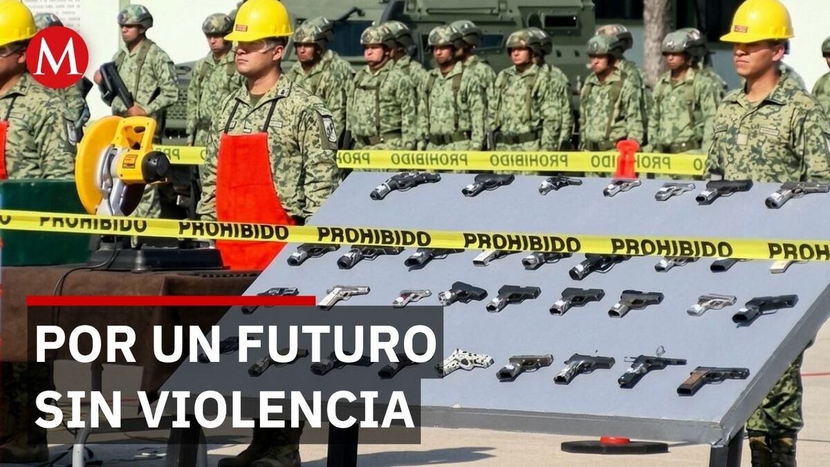 Destrucción histórica de 1,829 armas cortas y 933 fusiles de asalto en Jalisco