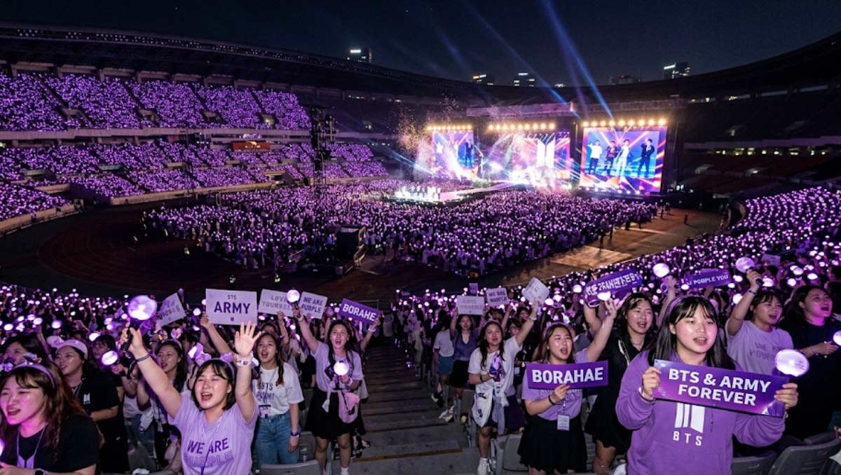 Fans de BTS buscan construir un estadio exclusivo para conciertos de K-pop en México (Foto: Gemini IA)