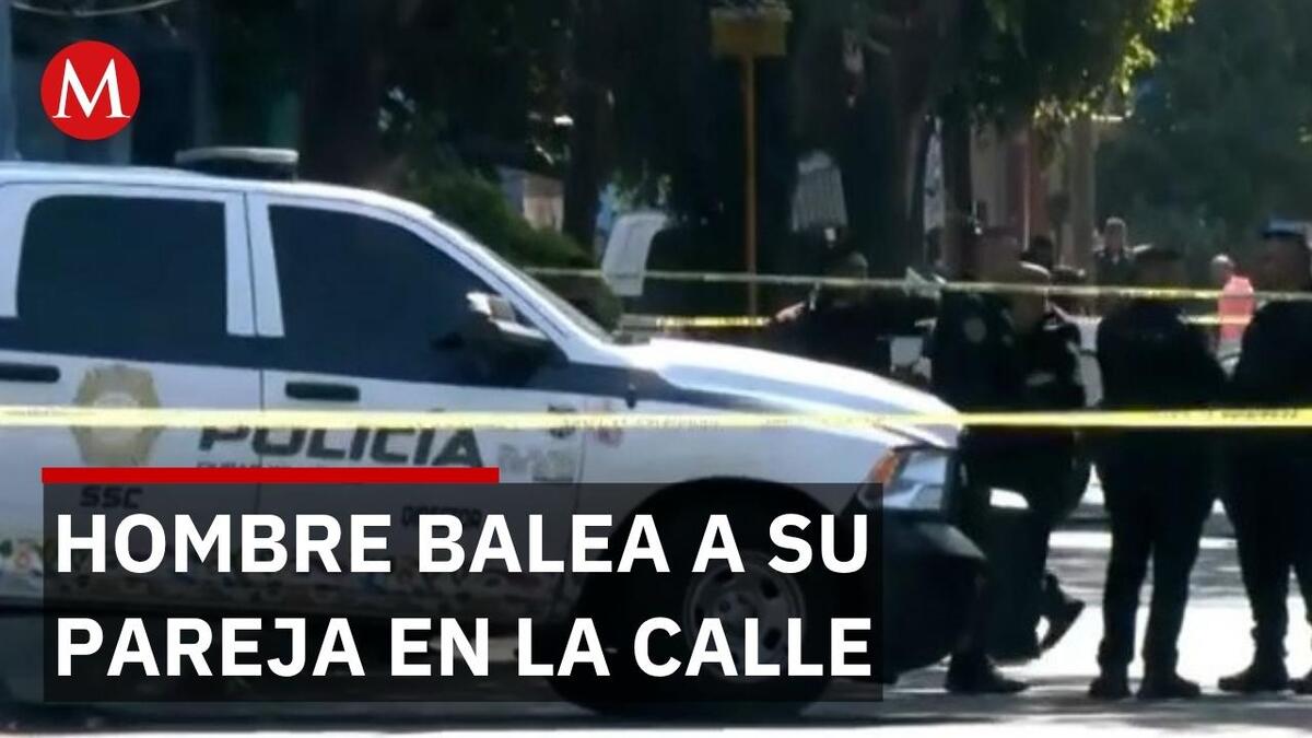 Hombre mata a su pareja a balazos en calzada México-Tacuba y luego se dispara
