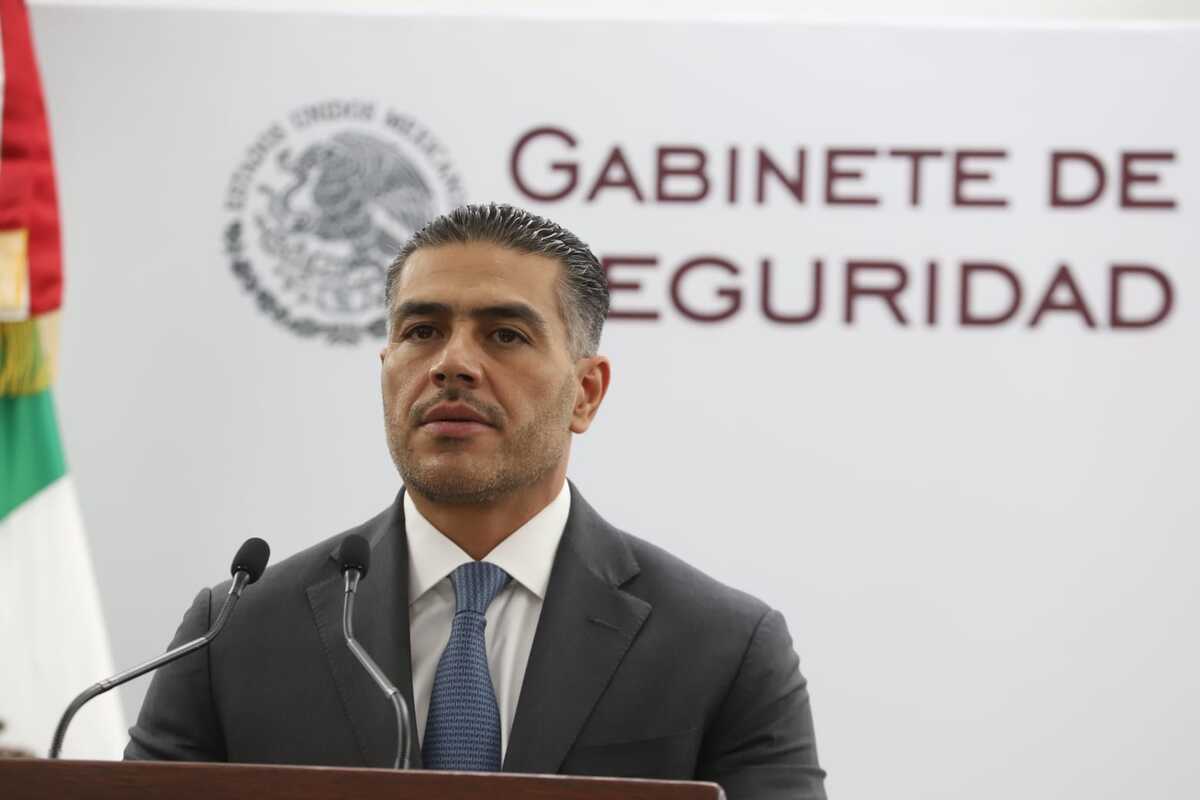 Omar García Harfuch, titular de la SSPC, en conferencia de prensa. | Foto: Jesús Quintanar