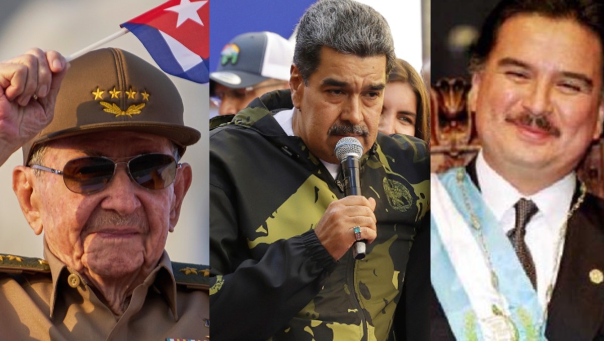 Raúl Castro, Nicolás Maduro y Alfonso Portillo. | Especial