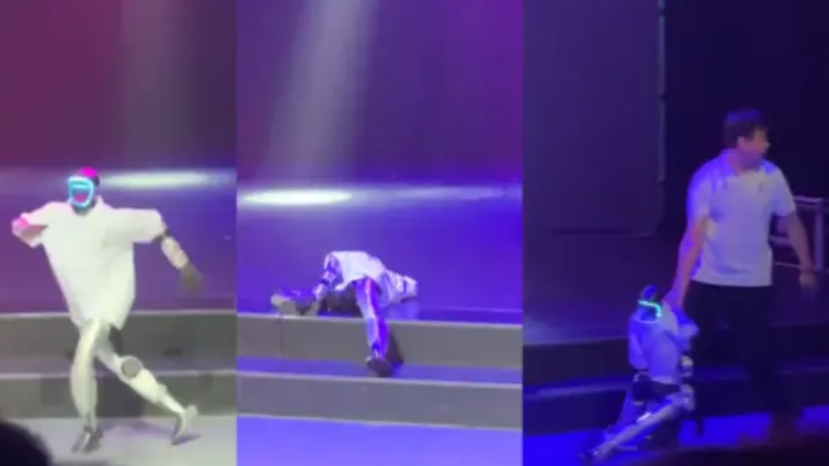 Un robot intenta imitar el "moonwalk" de Michael Jackson y... SALE MAL