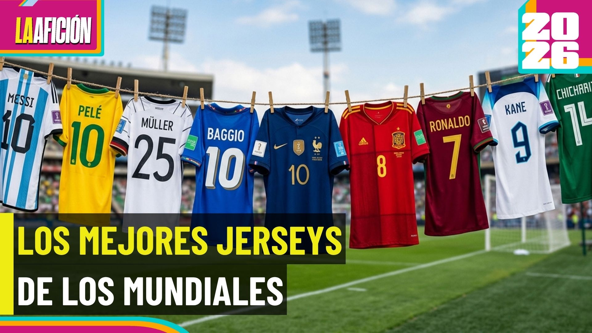 Top 5: Las playeras más hermosas en la historia de los Mundiales