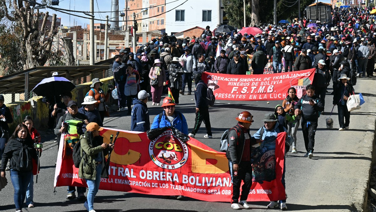 La Central Obrera Boliviana convocó a organizaciones campesinas y movimientos sociales | Foto: Reuters