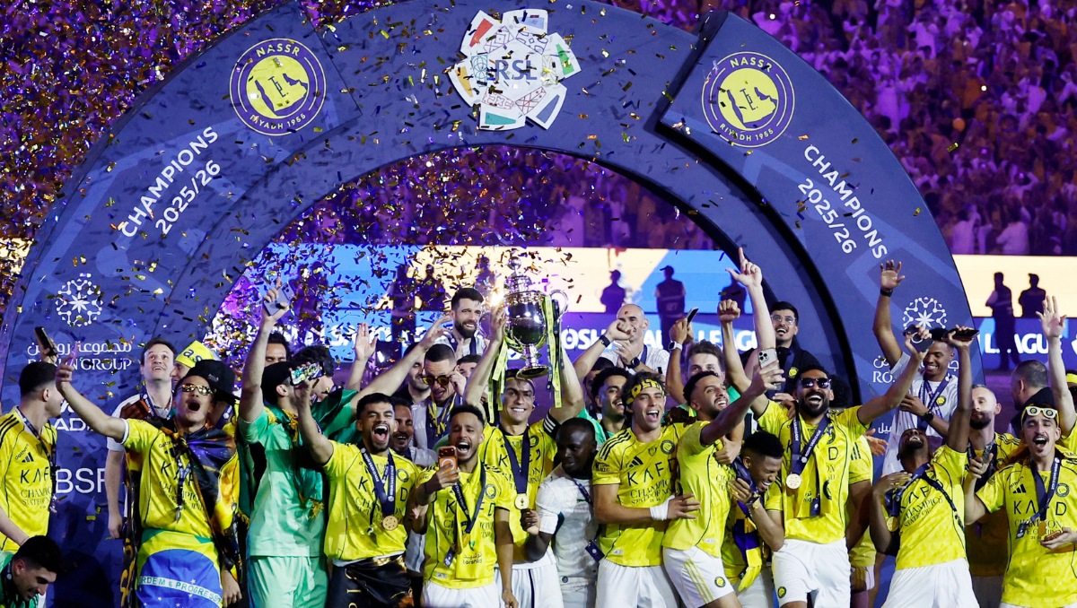 Cristiano Ronaldo y Al Nassr, campeones de la Liga de Arabia Saudita (Reuters)