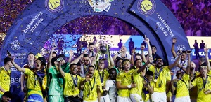 Cristiano Ronaldo marcó doblete en el partido donde el Al Nassr se proclamó campeón de la Liga de Arabia Saudita, el primer título del portugués.