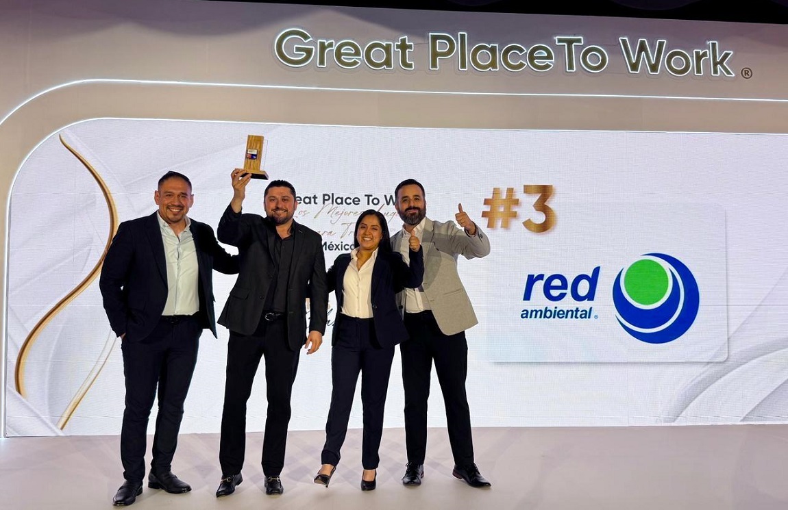 Red Ambiental dedicada a la gestión de residuos fue reconocida entre las mejores compañías para trabajar en México.