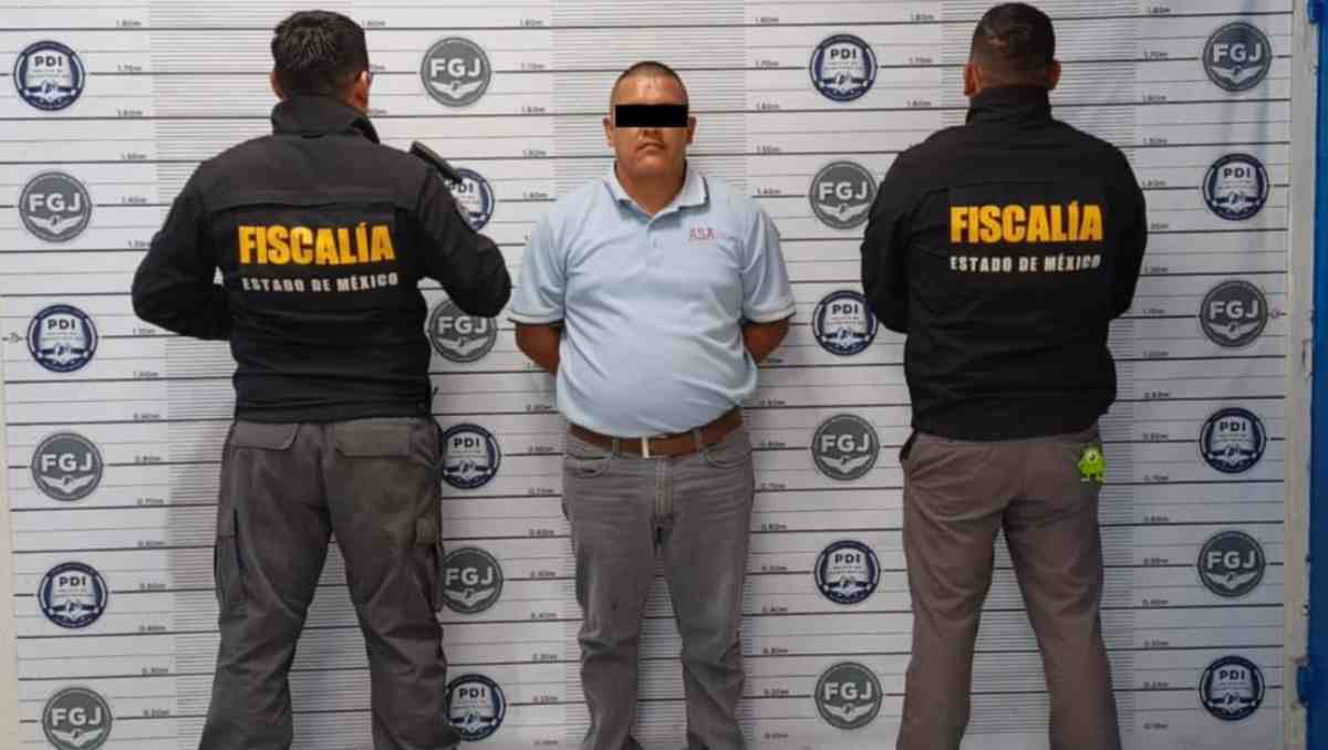 FGJEM detuvo a Mauricio 'N', señalado como integrante de una red de extorsión en el oriente mexiquense. Foto: Especial