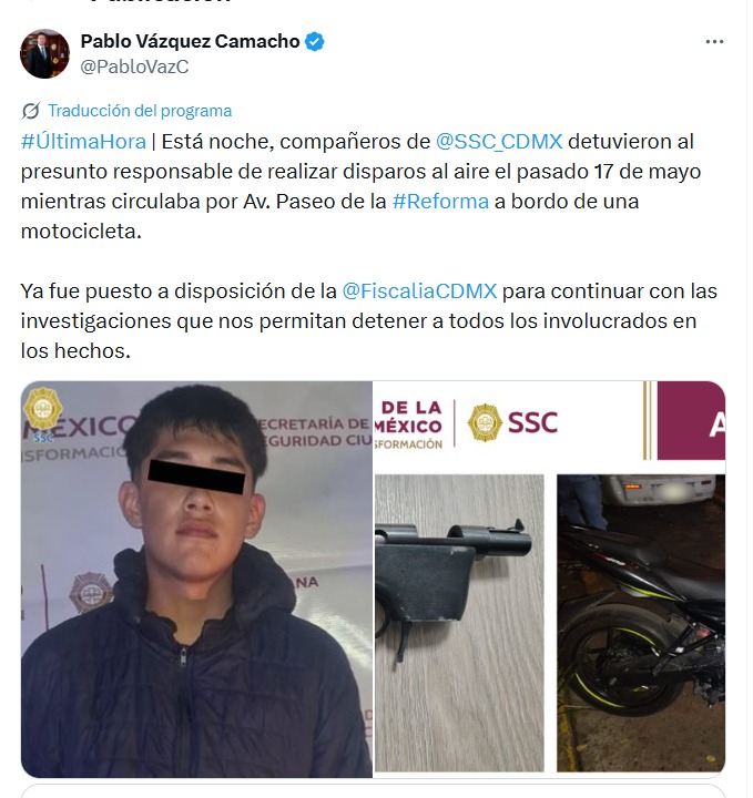 El hombre fue puesto a disposición de las autoridades. (Foto: especial)