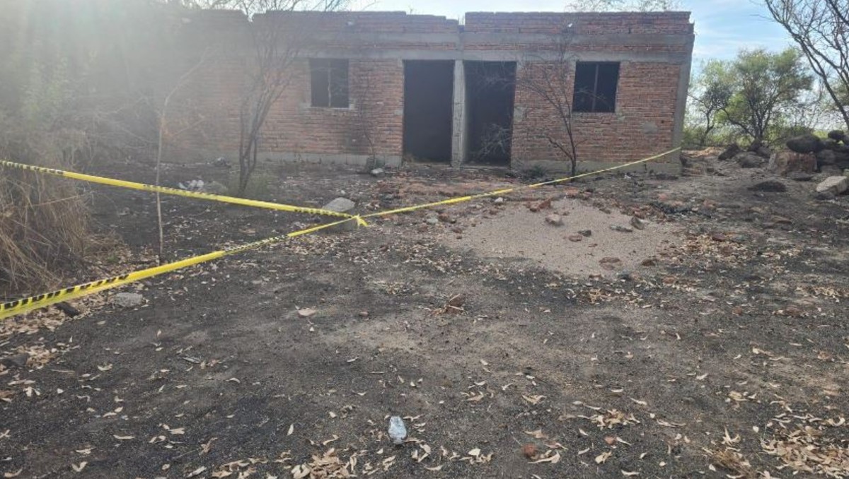 Imagen del predio donde fueron hallados los restos en Lagos de Moreno (Cortesía)