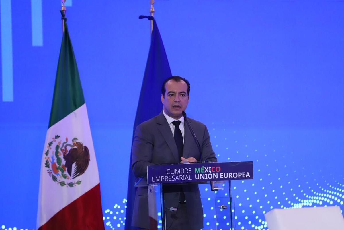 Luis Rosendo señaló que México y la Unión Europea acordaron realizar al menos dos misiones comerciales al año. | Foto: Octavio Hoyos