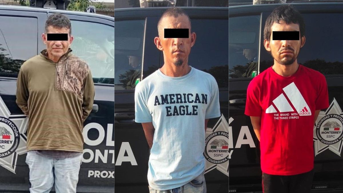 La Policía de Monterrey capturó a tres hombres en el Centro de la ciudad y la colonia Obrera, asegurando el botín y los narcóticos. | Pedro Delgado