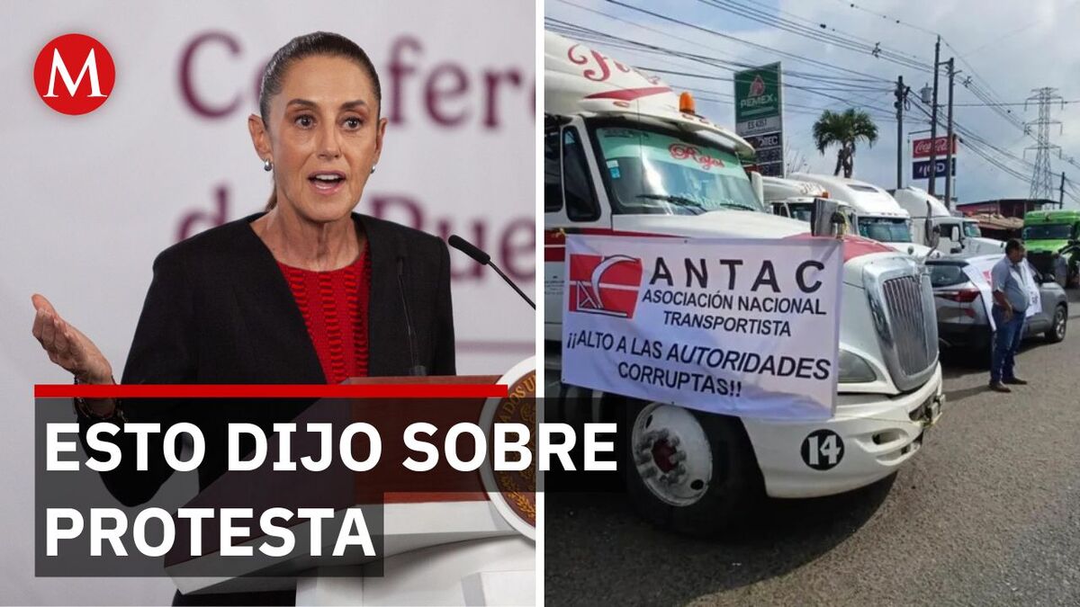 Sheinbaum habla sobre marcha de transportistas y campesinos en CdMx