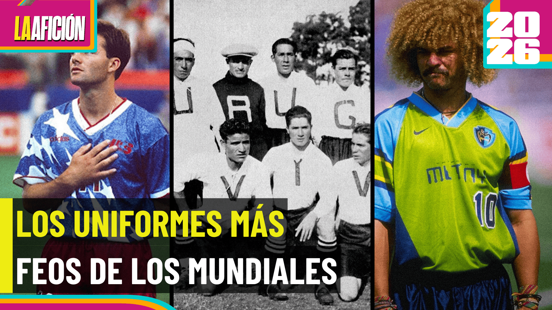 Top 5: Los jerseys más feos en la historia de los Mundiales