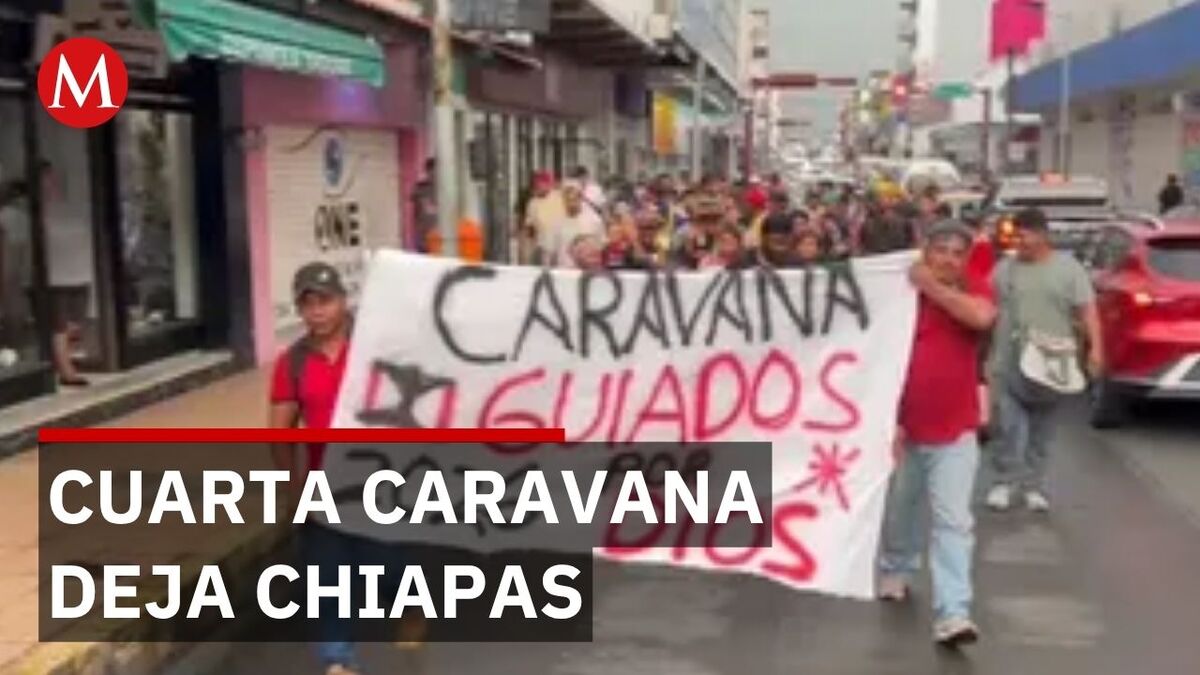 La Guardia Nacional vigila la caravana mientras las autoridades les niegan ayuda