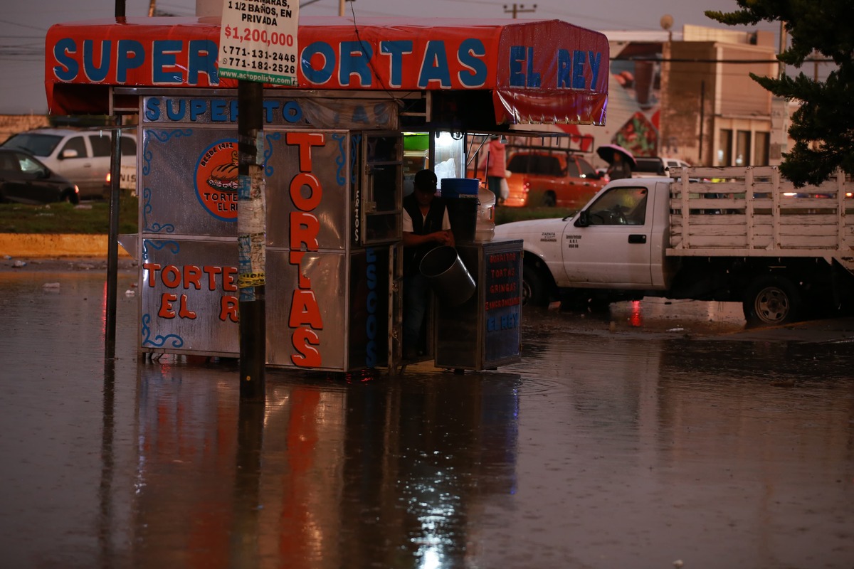 Lluvias en Pachuca. (Jorge Sánchez)