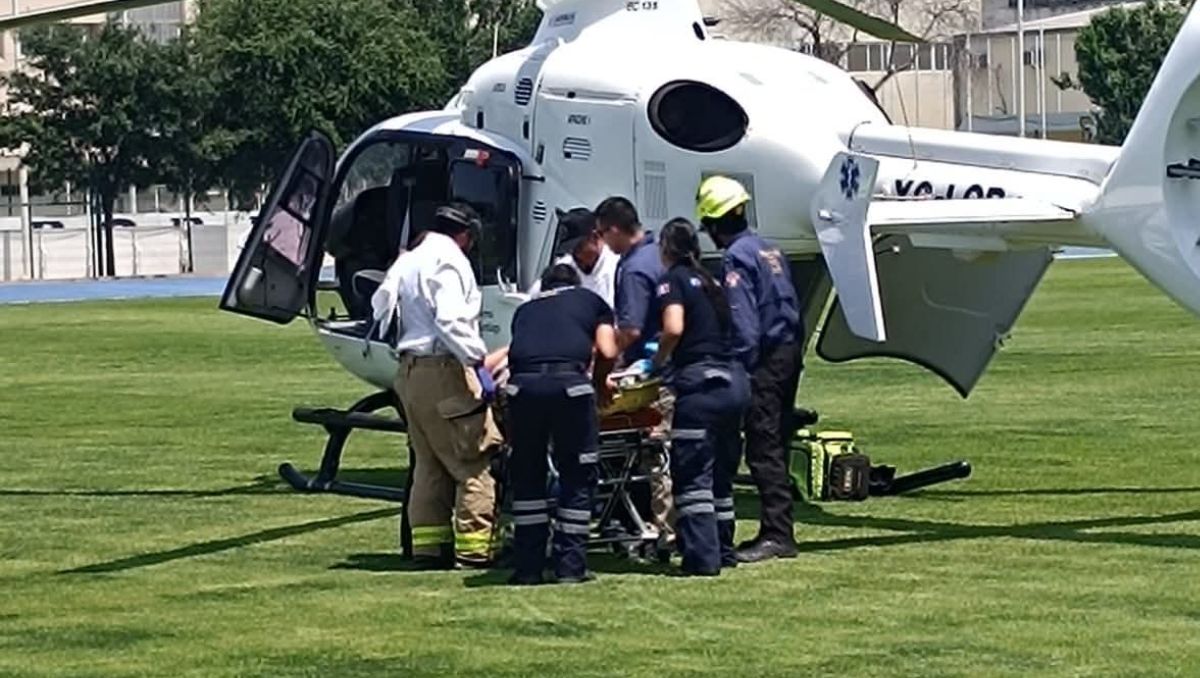 Una de las personas heridas fue trasladada en helicóptero al Hospital Universitario. | Especial