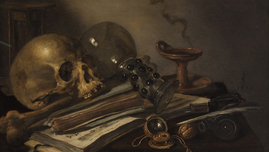 Pieter Claesz, ’Vanitas still life', 1656. (Wikimedia Commons)
