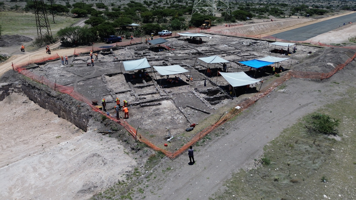 Tren México-Querétaro pasará sobre ciudad teotihuacana con vestigios prehispánicos. | Foto: Jorge Sánchez