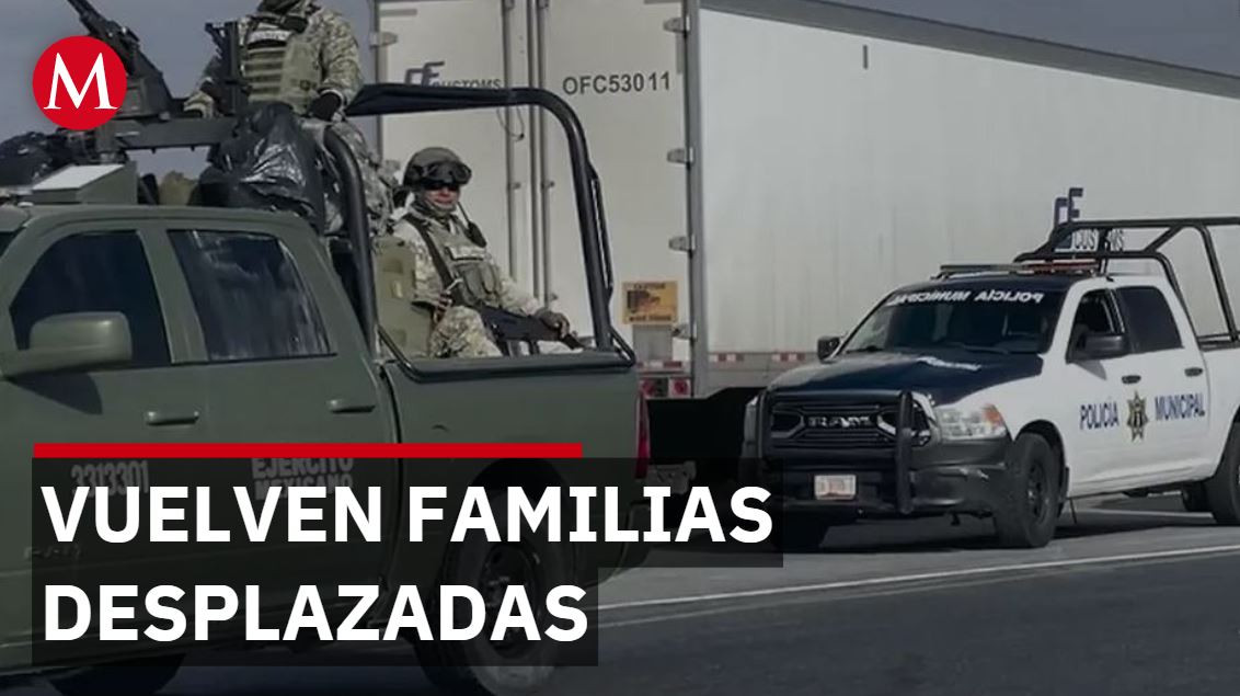 Entre el miedo, vuelven familias desplazadas por la violencia en Zacatecas