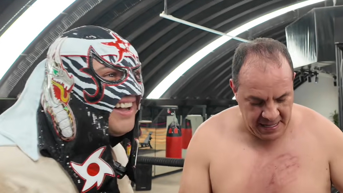 Penta Zero Miedo 'acaba' con un pierrotazo a Cuauhtémoc Blanco en su gimnasio (Captura de pantalla)