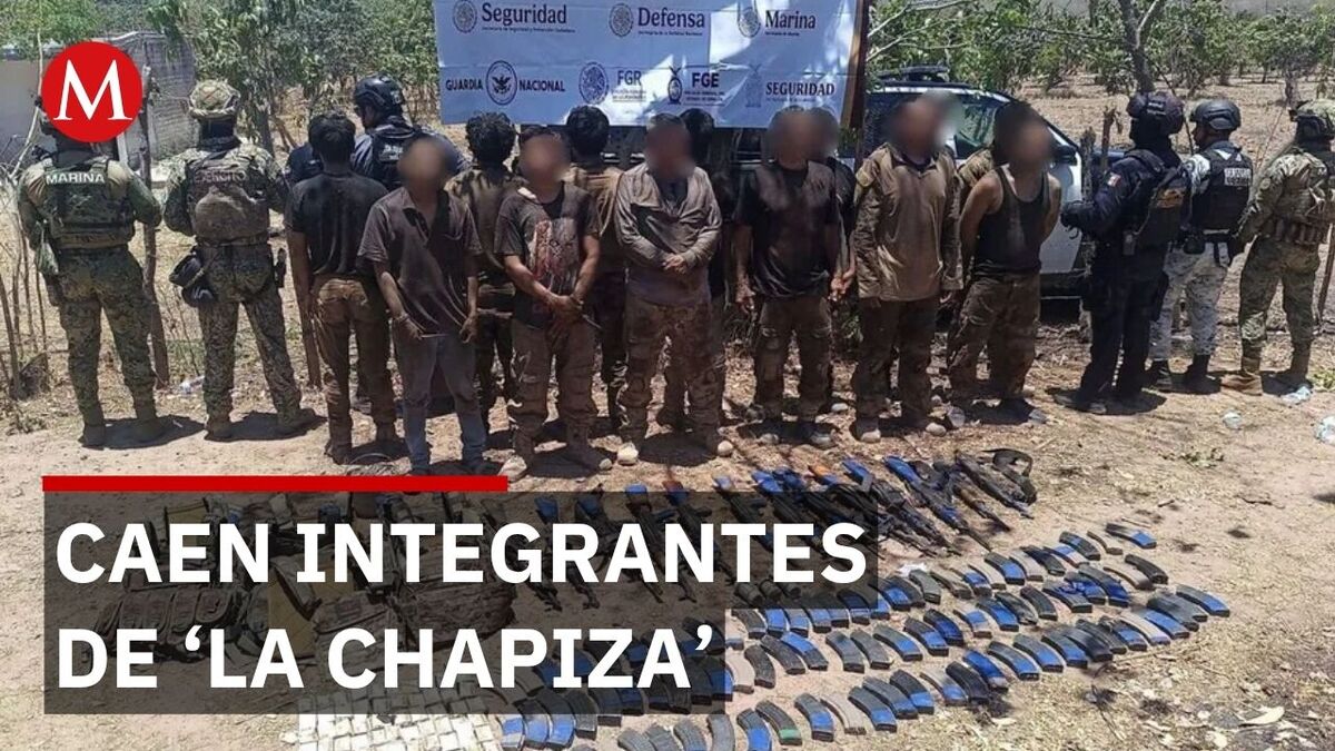 En Sinaloa, la Secretaría de Marina detiene a 13 presuntos operadores de 'La Cahapiza'