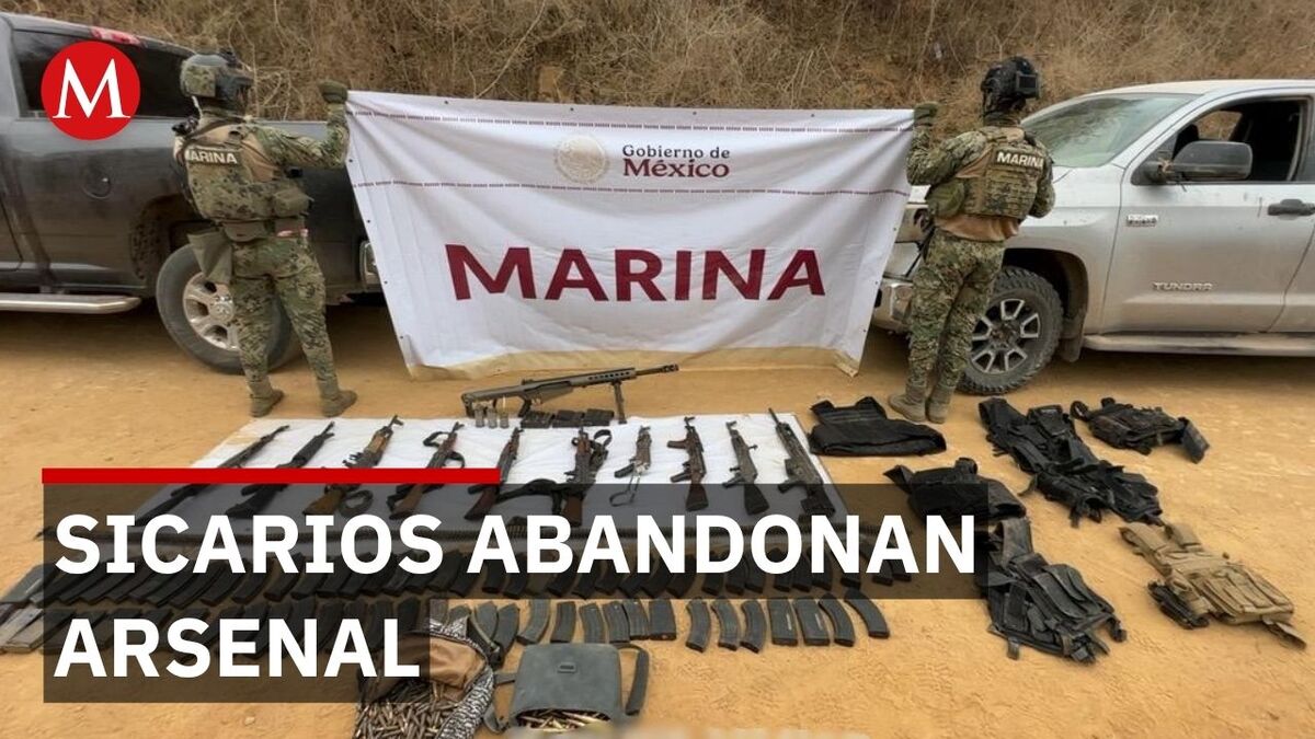 Marina asegura explosivos, armas largas y equipo táctico en Sinaloa