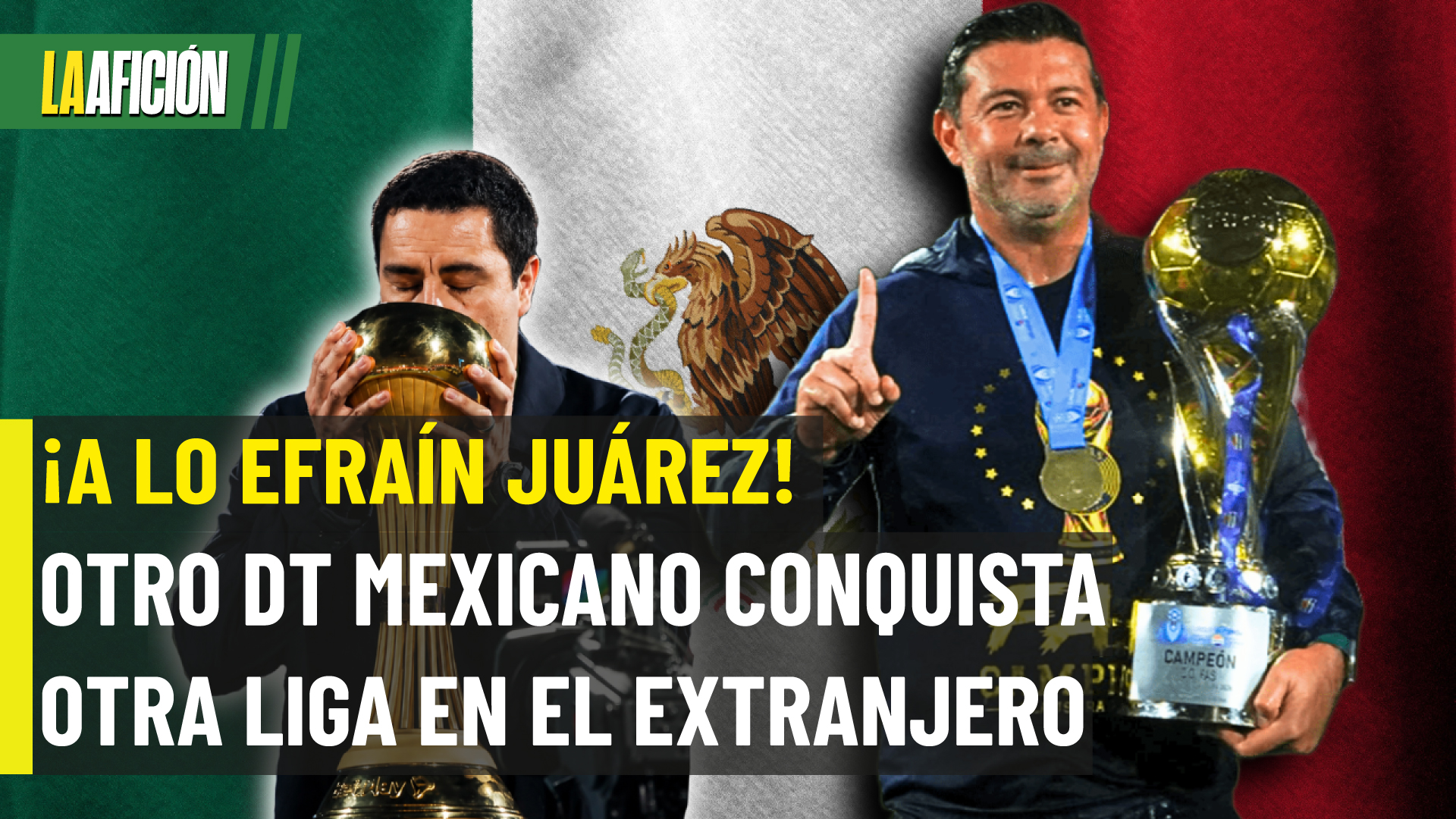 ¡México exporta campeones! Otro DT mexicano levanta un título en el extranjero