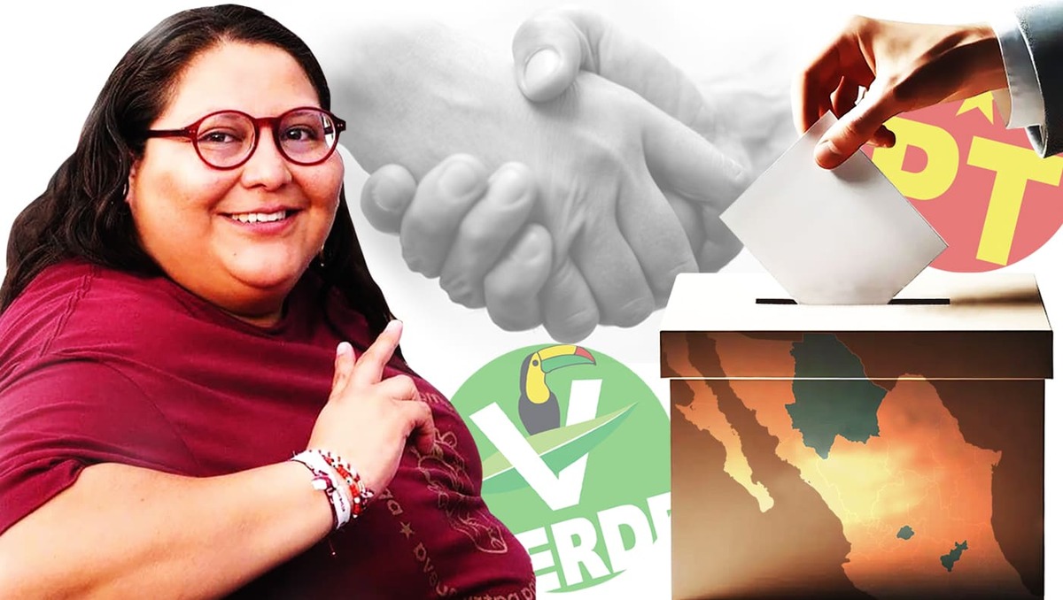Citlalli Hernández tiene la encomienda de poner orden en casa y llevar unido a Morena en 2027. | Diseño MILENIO