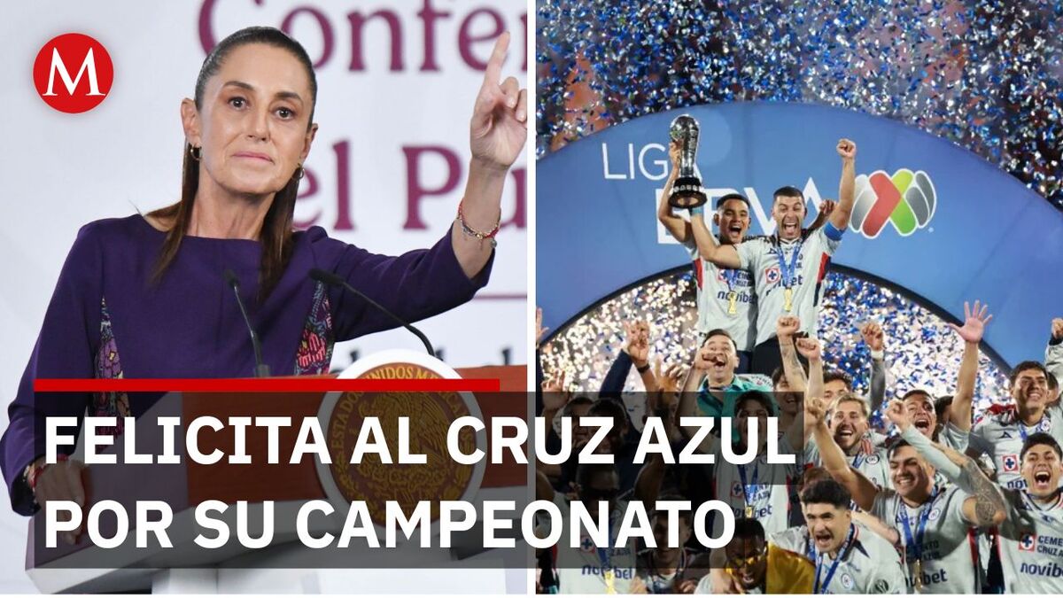 Cruz Azul es Campeón y Sheinbaum se une a la fiesta celeste